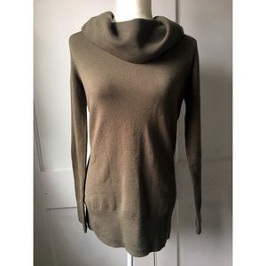 French Connection Olive Green Cowl Neck Sweater